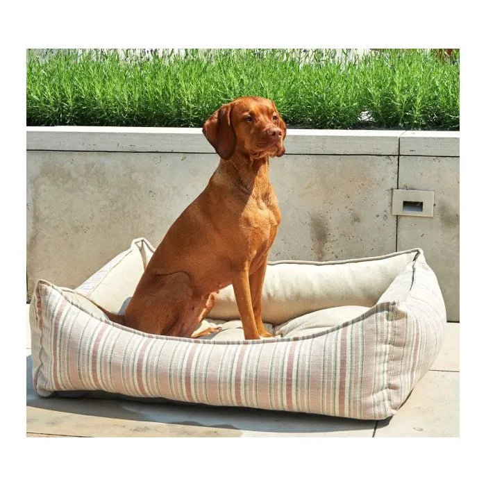 Bowsers Scoop Dog Bed - Allumina / Performance Linen / Small | OmniaPaws