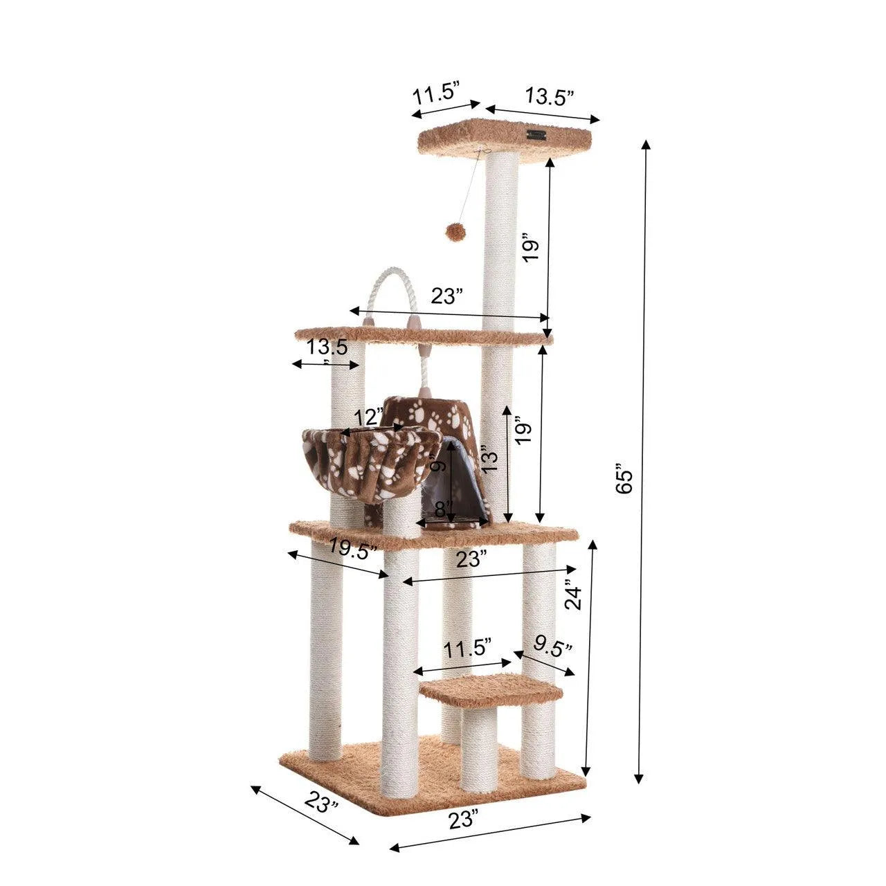 Armarkat Classic Cat Tree A6403 - Default Title | OmniaPaws