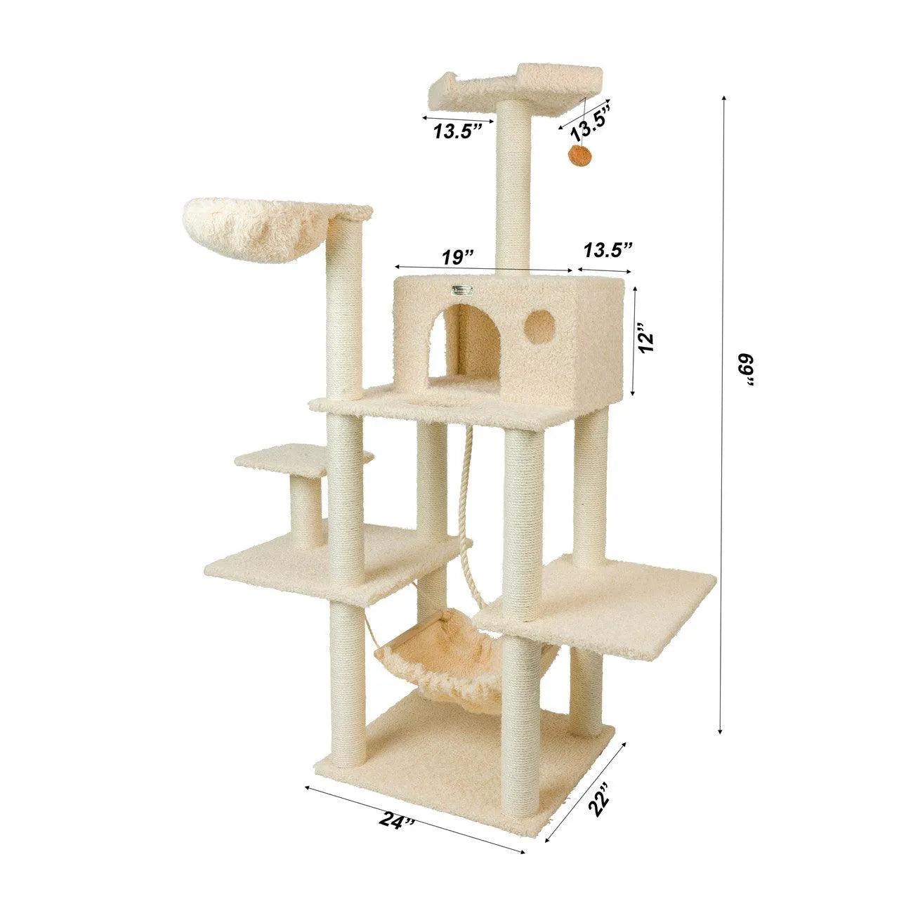 Armarkat Classic Cat Tree A6901 - Default Title | OmniaPaws