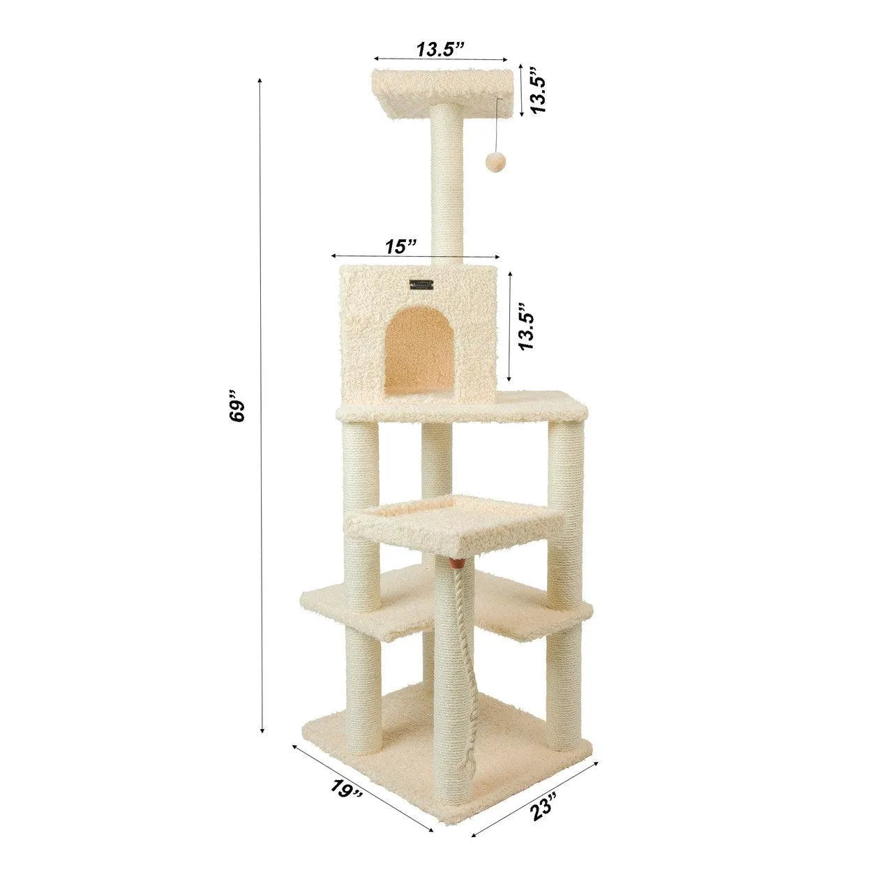Armarkat Classic Cat Tree A6902 - Default Title | OmniaPaws