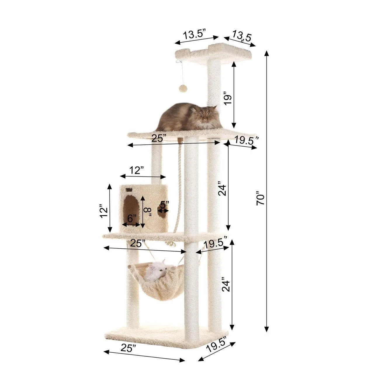 Armarkat Classic Cat Tree A7005 - Default Title | OmniaPaws