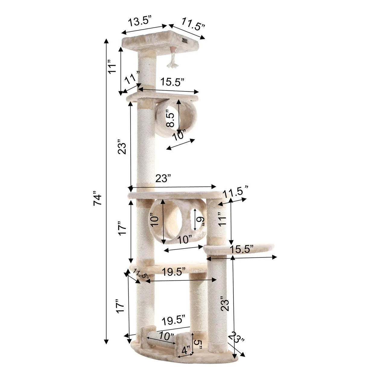 Armarkat Classic Cat Tree A7463 - Default Title | OmniaPaws