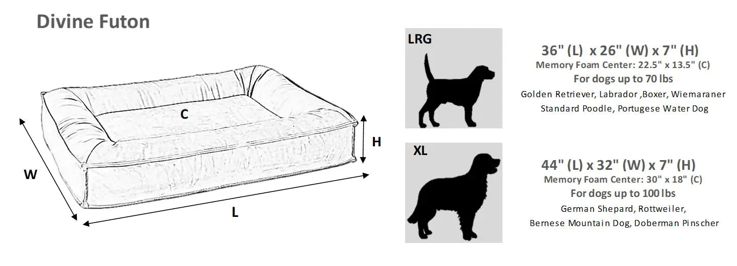 Bowsers Divine Futon Dog Bed | OmniaPaws