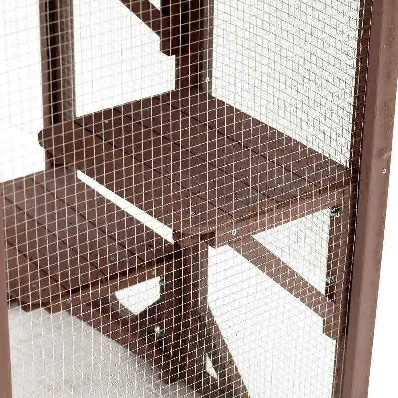 PawHut Catio Outdoor Enclosure - 70.75" x 31.5" x 44" - Orange | OmniaPaws