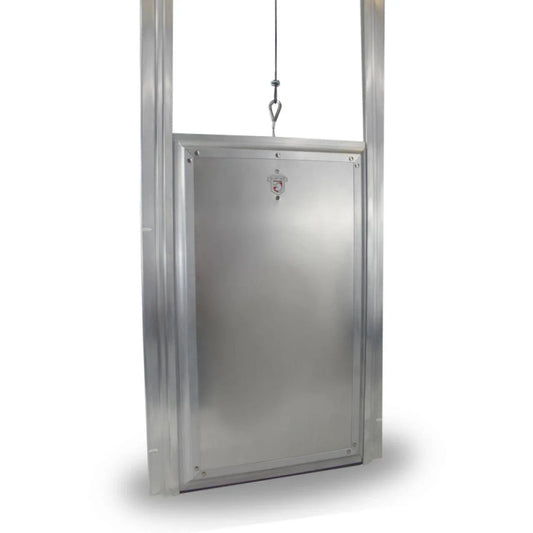 Kennel Clad™ Premium Insulated Dual Auto Locking Kennel Door - Regular (12" x 29") | OmniaPaws