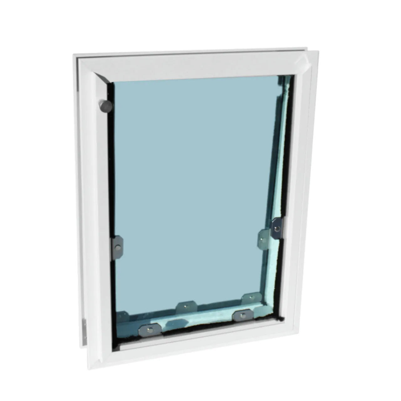 MaxSeal In-Glass Pet Door - Small (6" x 7.5") / Single Flap | OmniaPaws