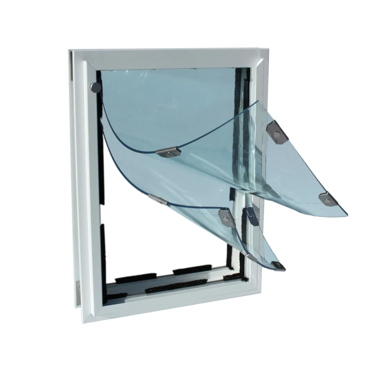 MaxSeal In-Glass Pet Door - Small (6" x 7.5") / Single Flap | OmniaPaws