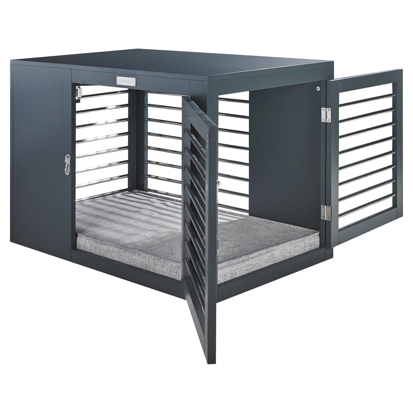 Bowsers Moderno Crate Mat - Allumina / Performance Linen / Medium | OmniaPaws