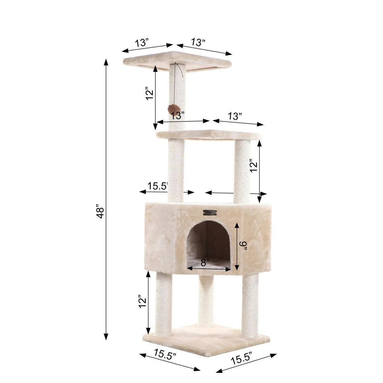 Armarkat Classic Cat Tree A4801 - Default Title | OmniaPaws