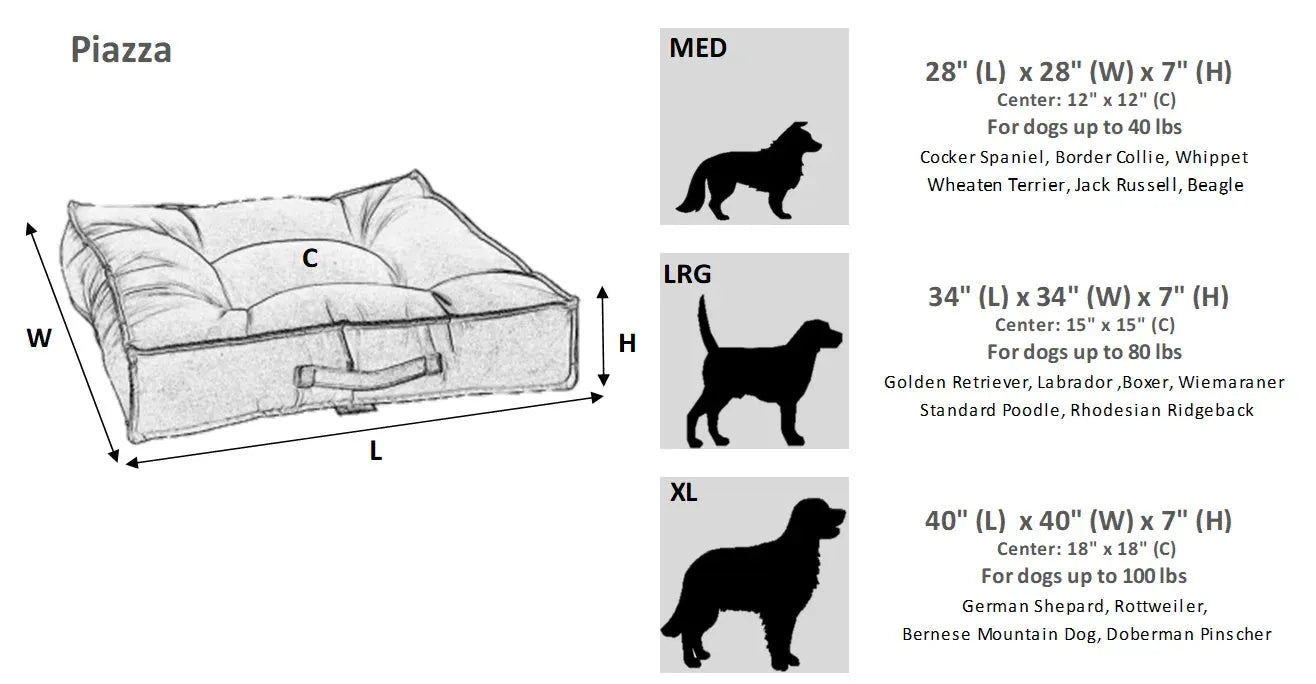 Bowsers Piazza Dog Bed | OmniaPaws
