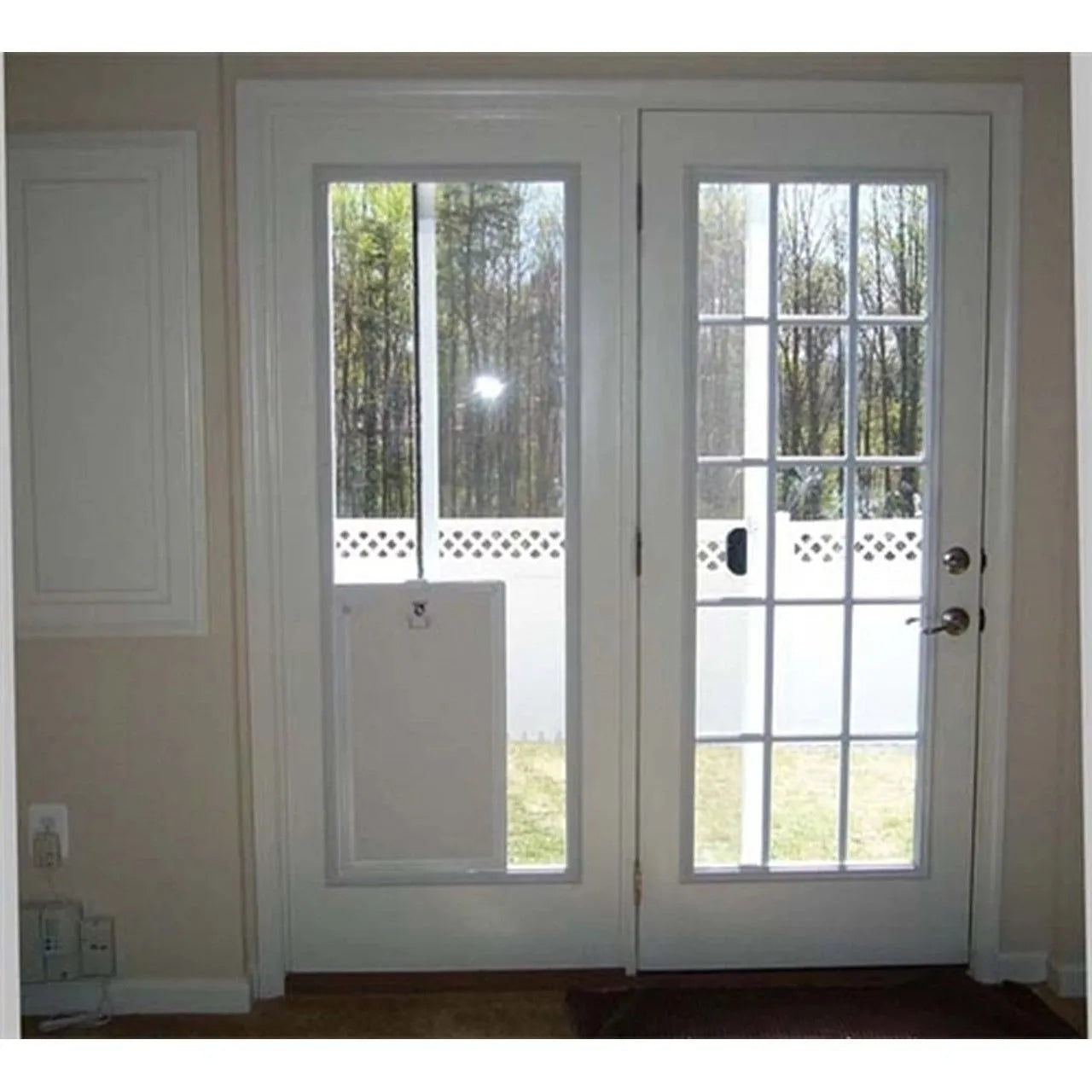 MaxSeal In-Glass Pet Door - Small (6" x 7.5") / Single Flap | OmniaPaws