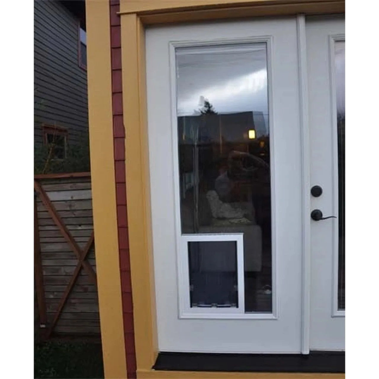 MaxSeal In-Glass Pet Door - Small (6" x 7.5") / Single Flap | OmniaPaws