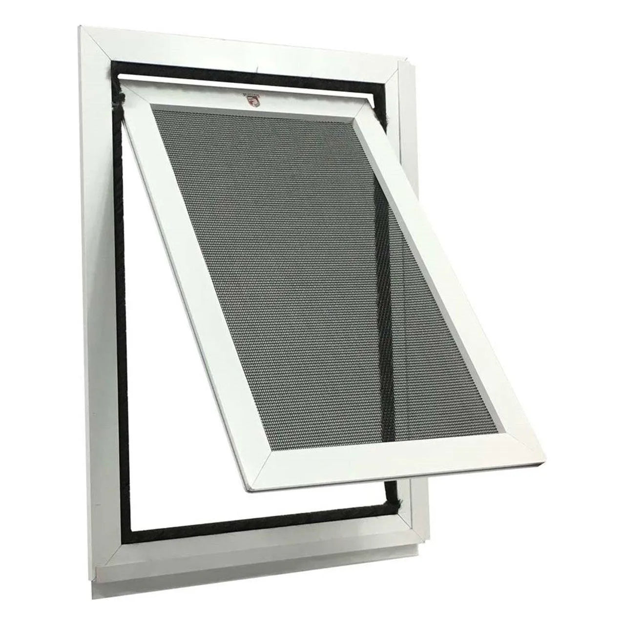 Screen Pet Door for Sliding Screens - Medium (7" x 9") / White | OmniaPaws
