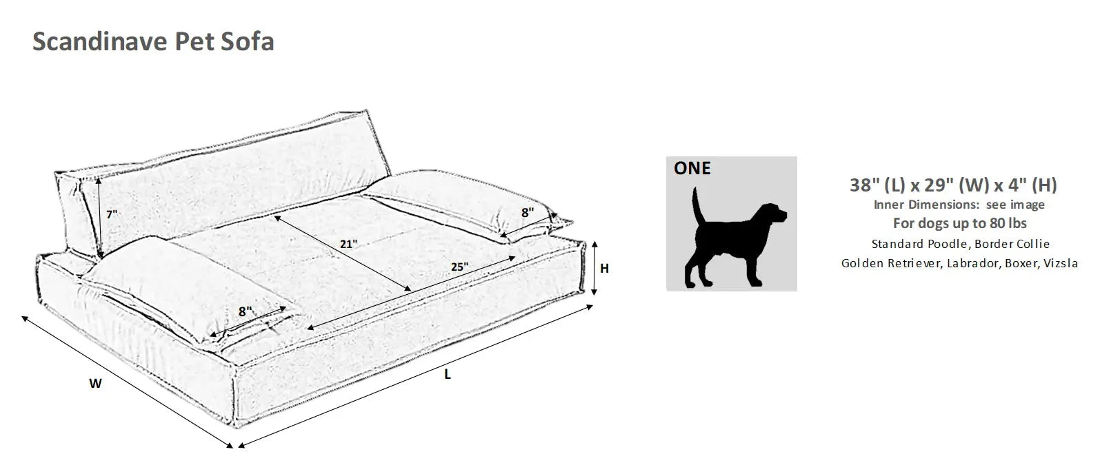 Bowsers Scandinave Pet Sofa | OmniaPaws
