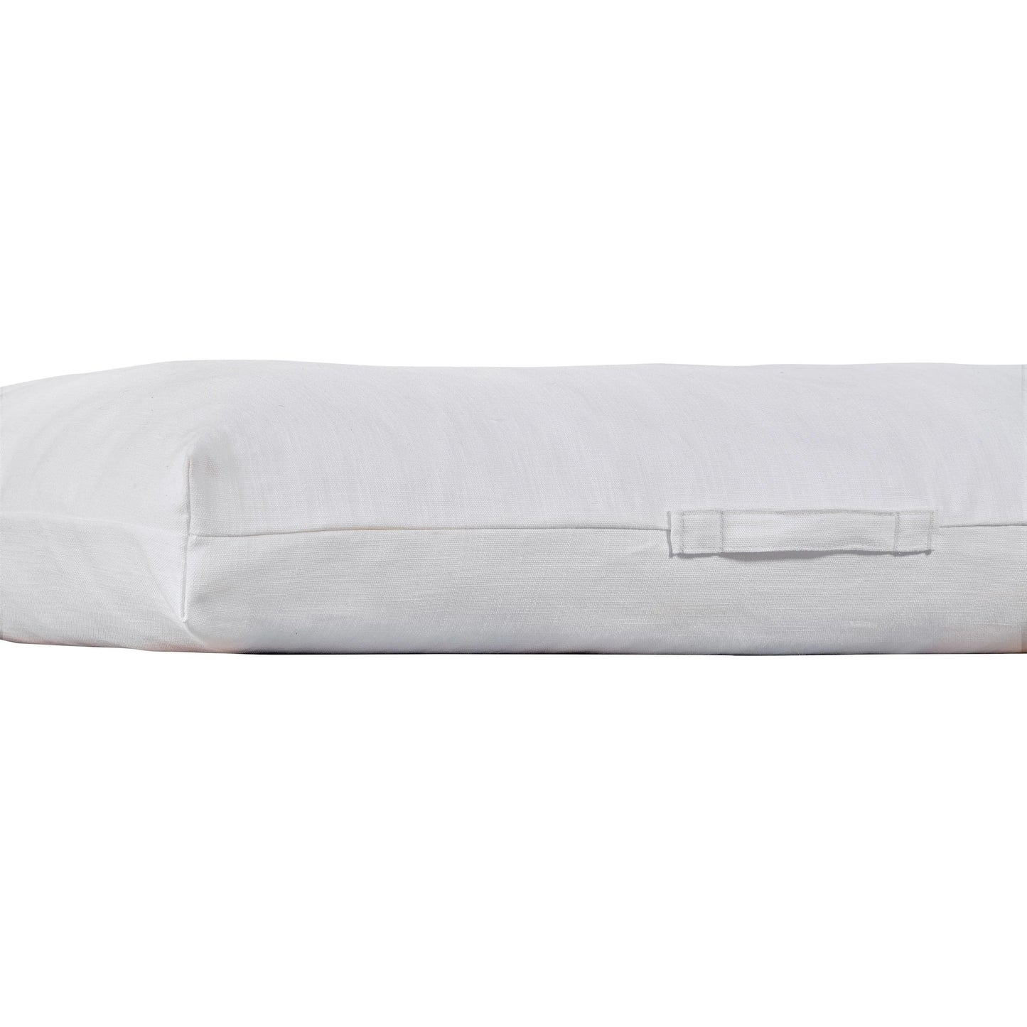 Bowsers The Avenue Dog Bed - Pure White / Cotton-Linen / Medium | OmniaPaws