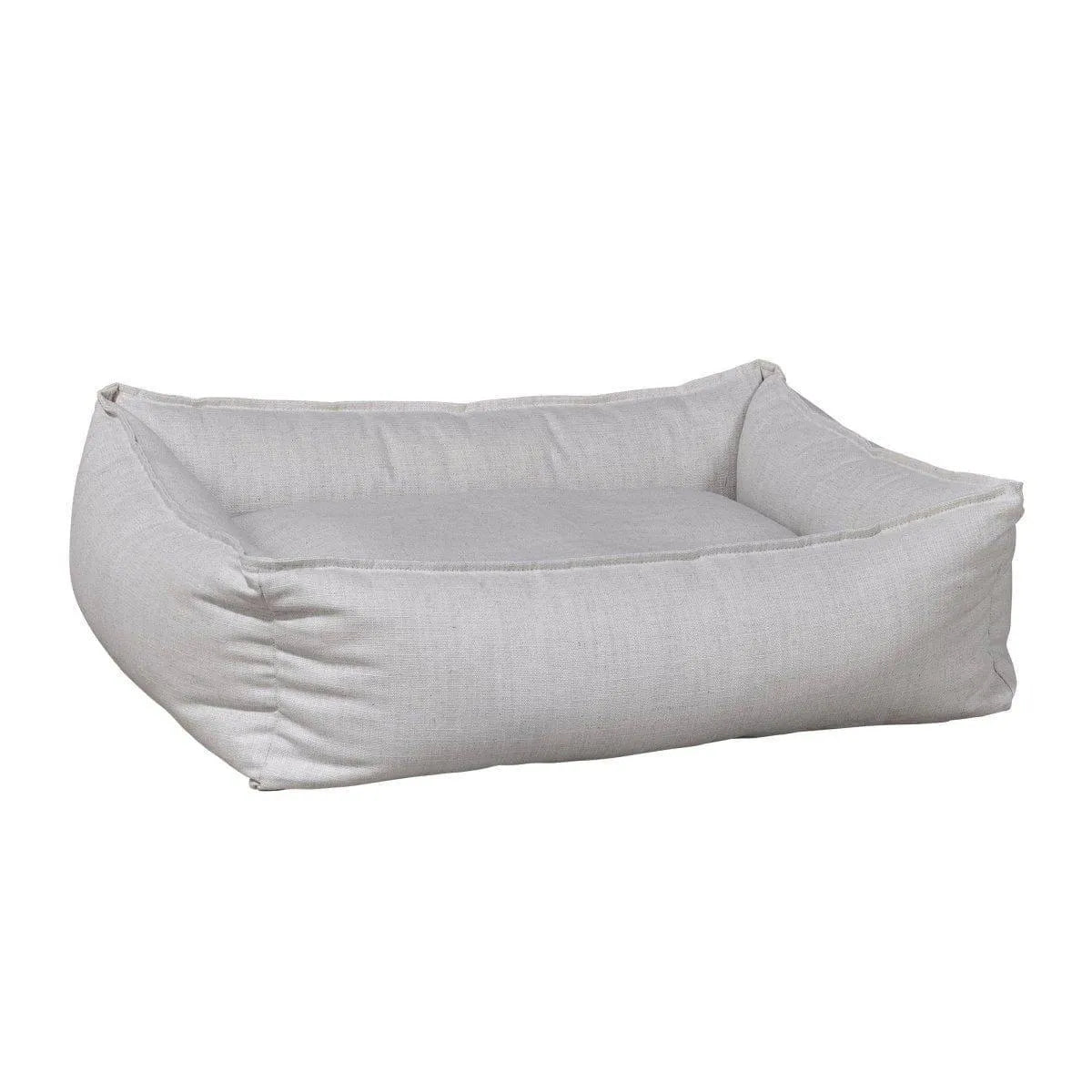 Bowsers B-Lounge Dog Bed - Parchment / Cotton-Linen Blend / Small | OmniaPaws