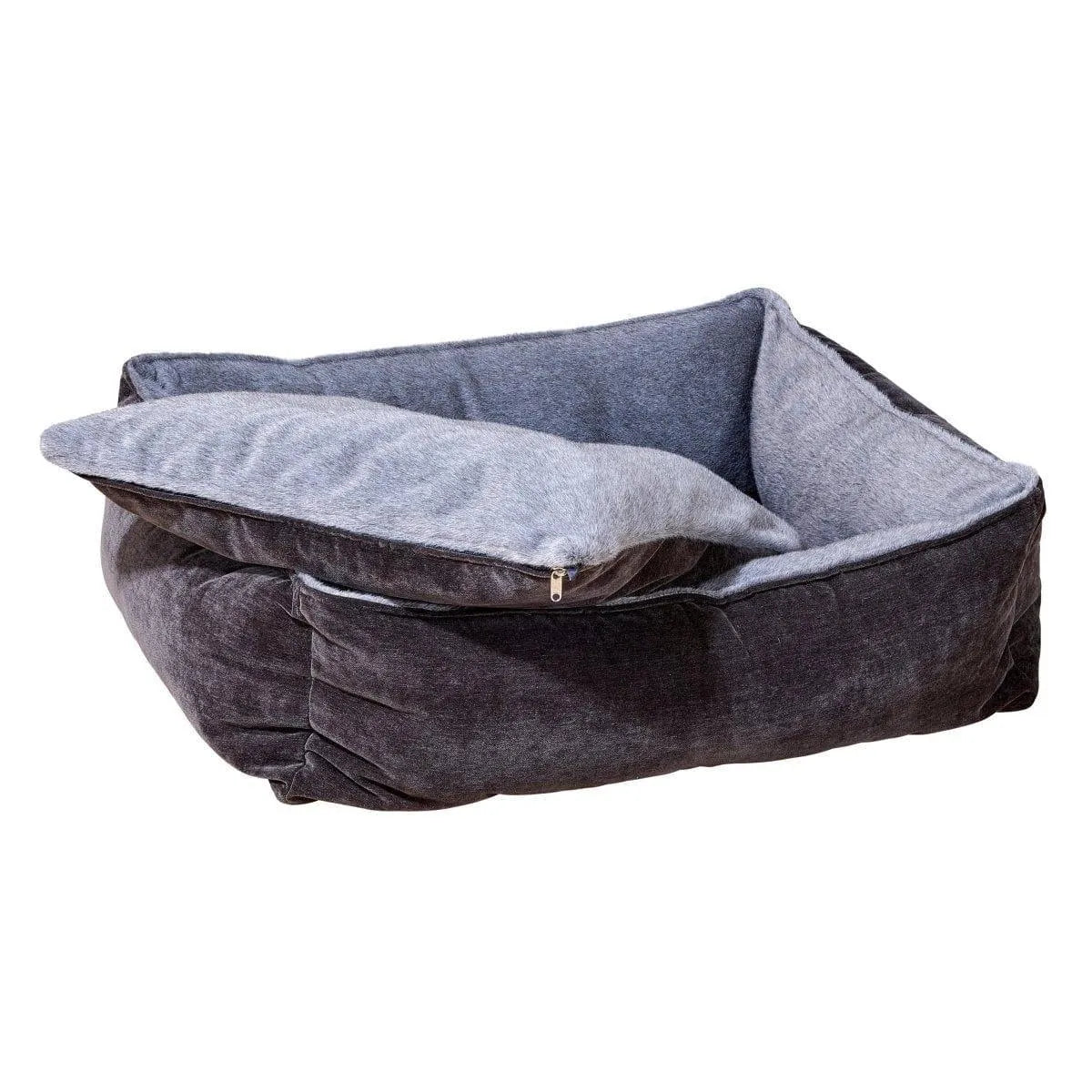 Bowsers B-Lounge Dog Bed - Fawn / Faux Fur / Small | OmniaPaws