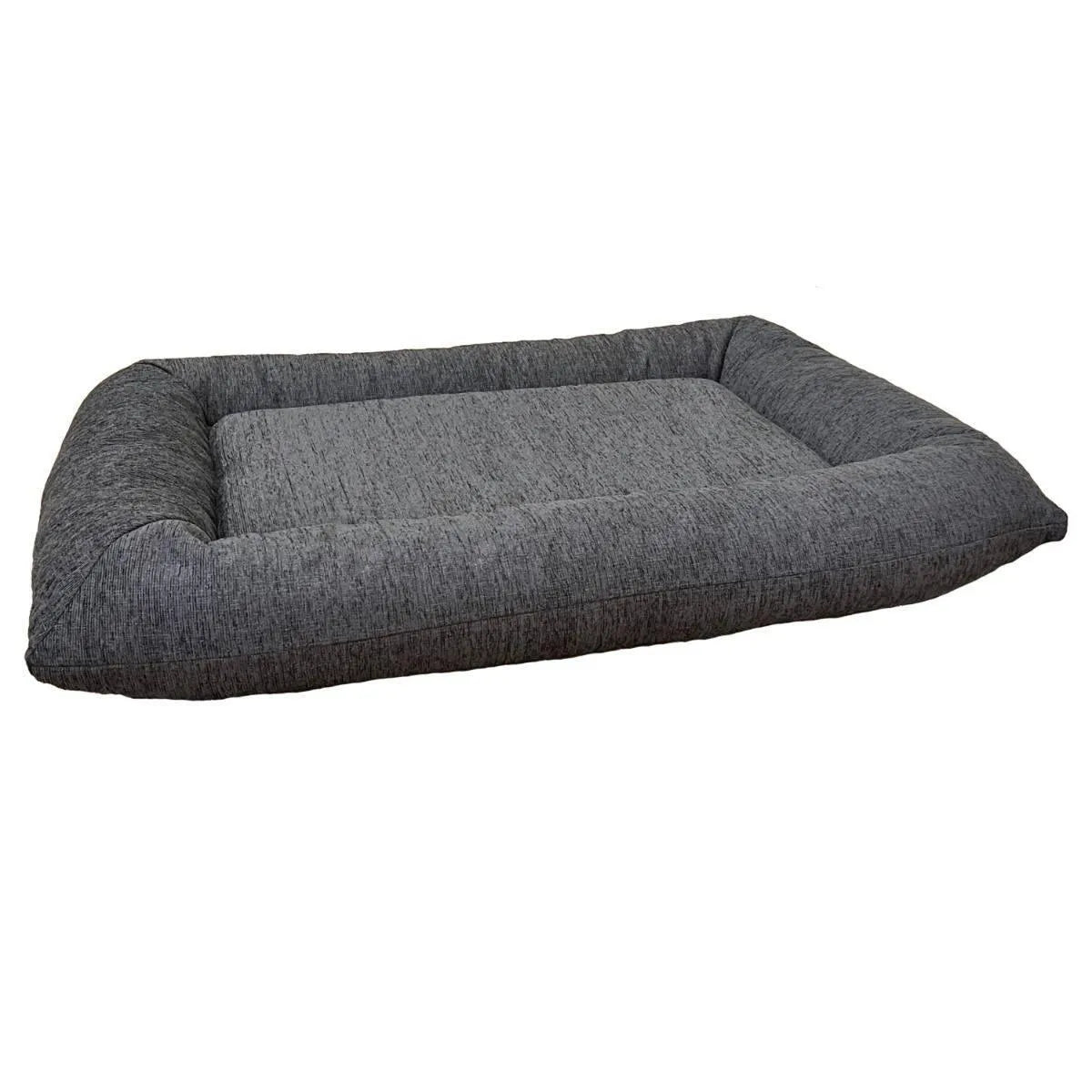 Bowsers Hugo Futon Dog Bed - Charcoal / Performance Chenille / Medium | OmniaPaws