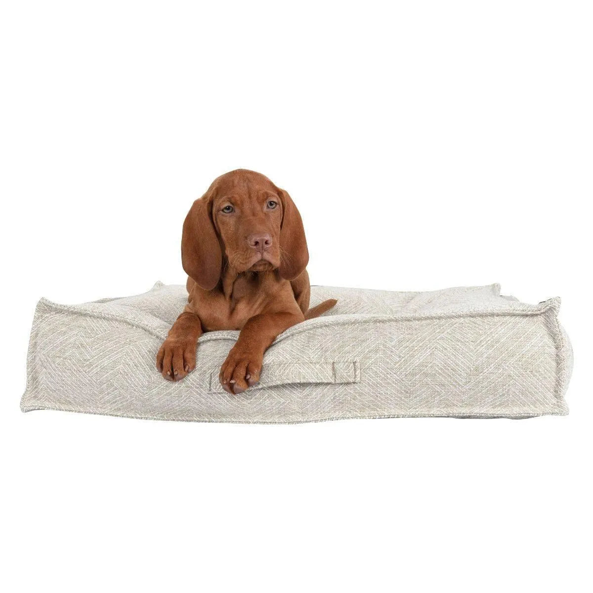Bowsers Piazza Dog Bed - Allumina / Performance Linen / Medium | OmniaPaws