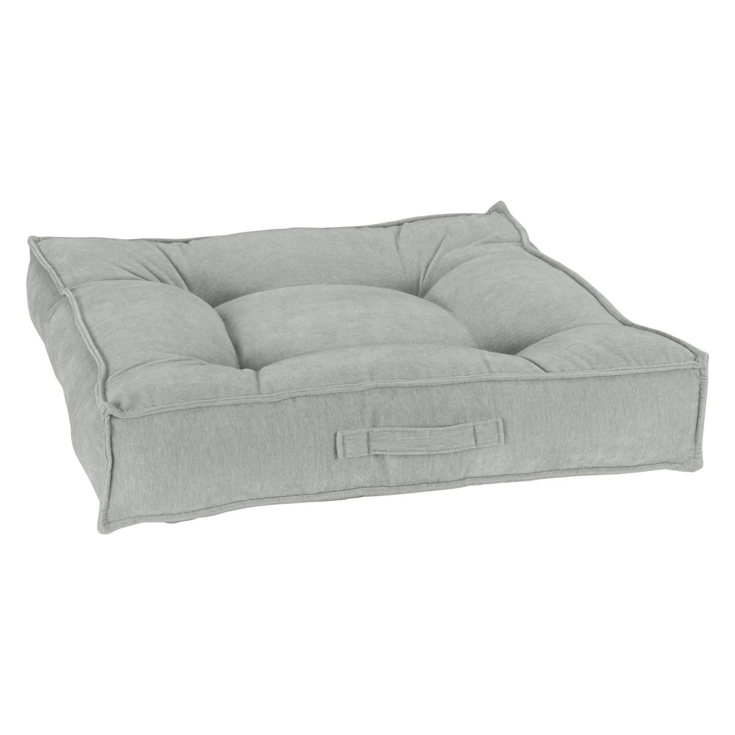 Bowsers Piazza Dog Bed - Oyster / Washed Microvelvet / Medium | OmniaPaws