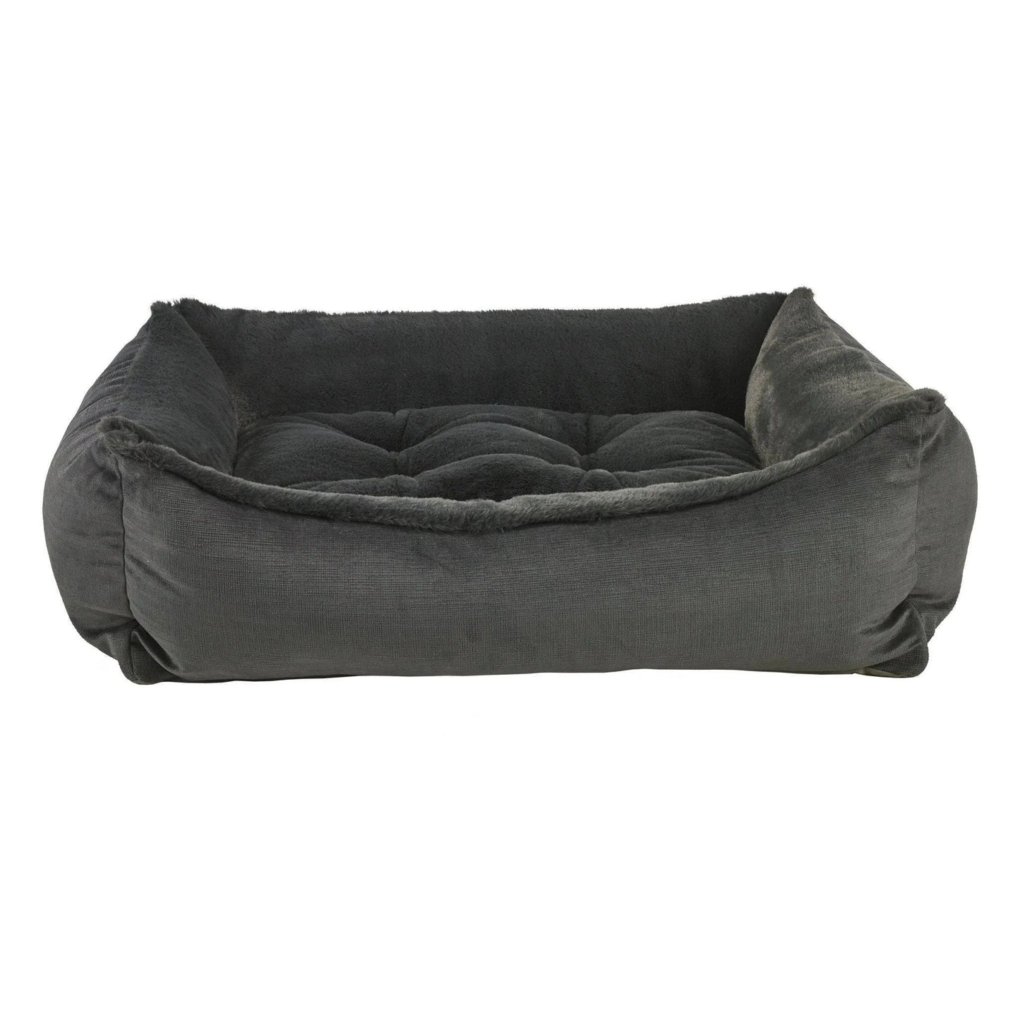 Bowsers Scoop Dog Bed - Galaxy / Faux Fur / Small | OmniaPaws