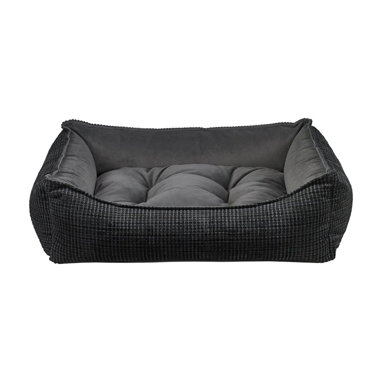 Bowsers Scoop Dog Bed - Iron Mountain / Washed Microvelvet / Small | OmniaPaws