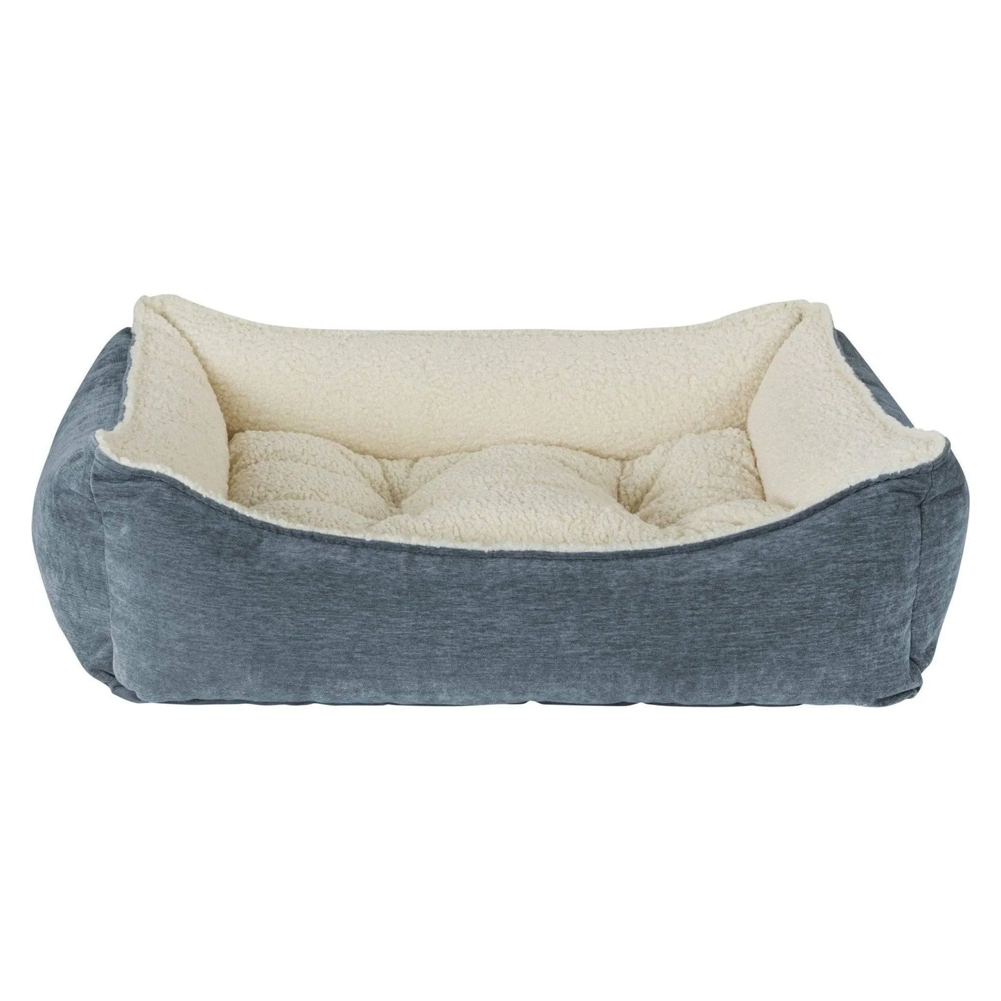 Bowsers Scoop Dog Bed - Mineral / Washed Microvelvet / Small | OmniaPaws