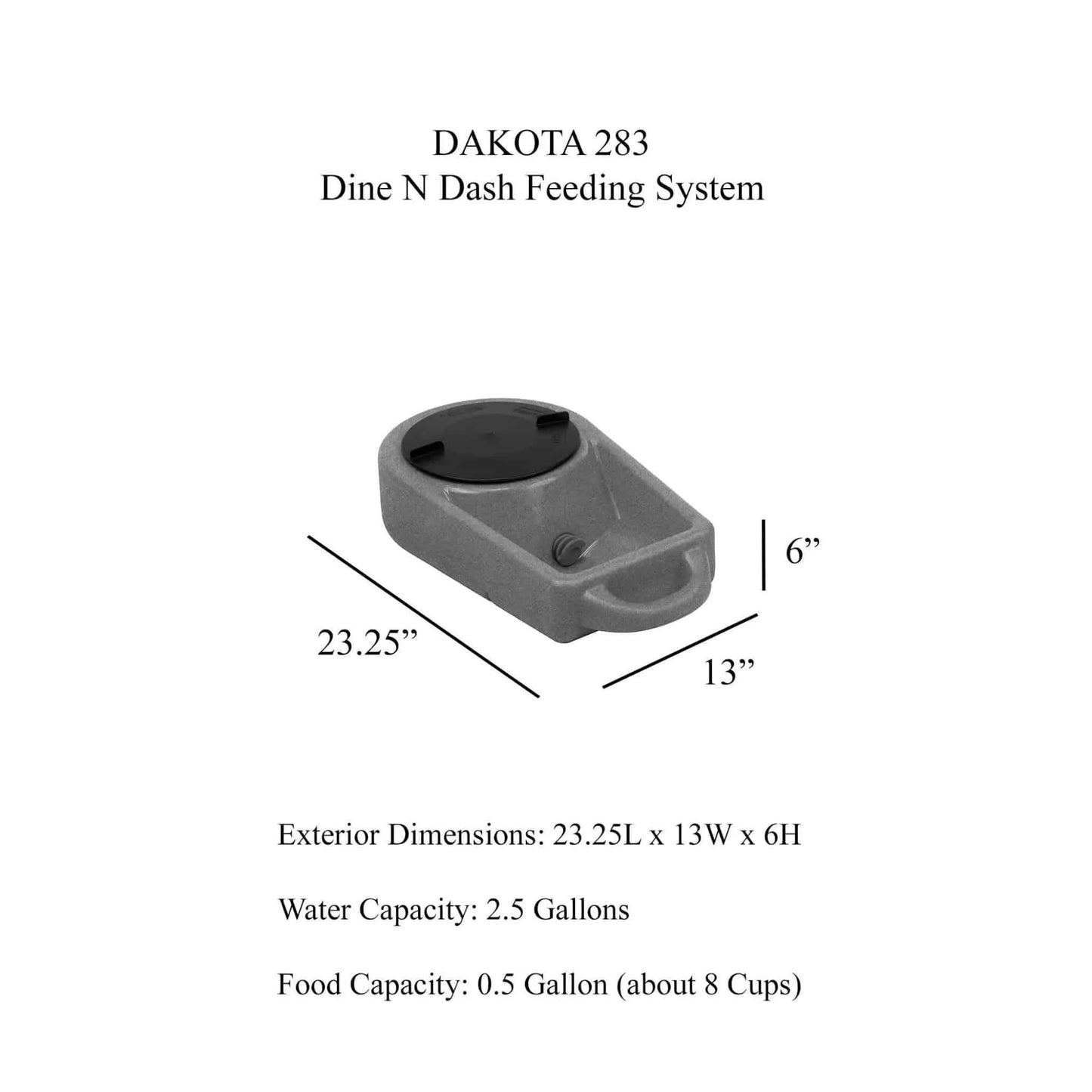 Dakota 283 Dine N Dash - Coyote Granite / No Antimicrobial Protection | OmniaPaws