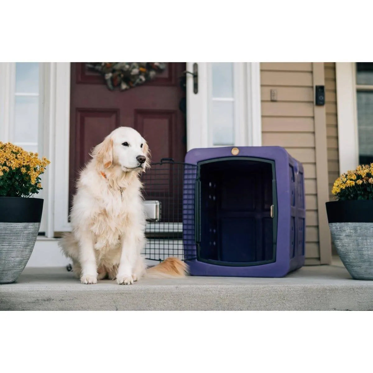 Dakota 283 G3 Medium Framed Kennel - Blue / No Antimicrobial Protection | OmniaPaws