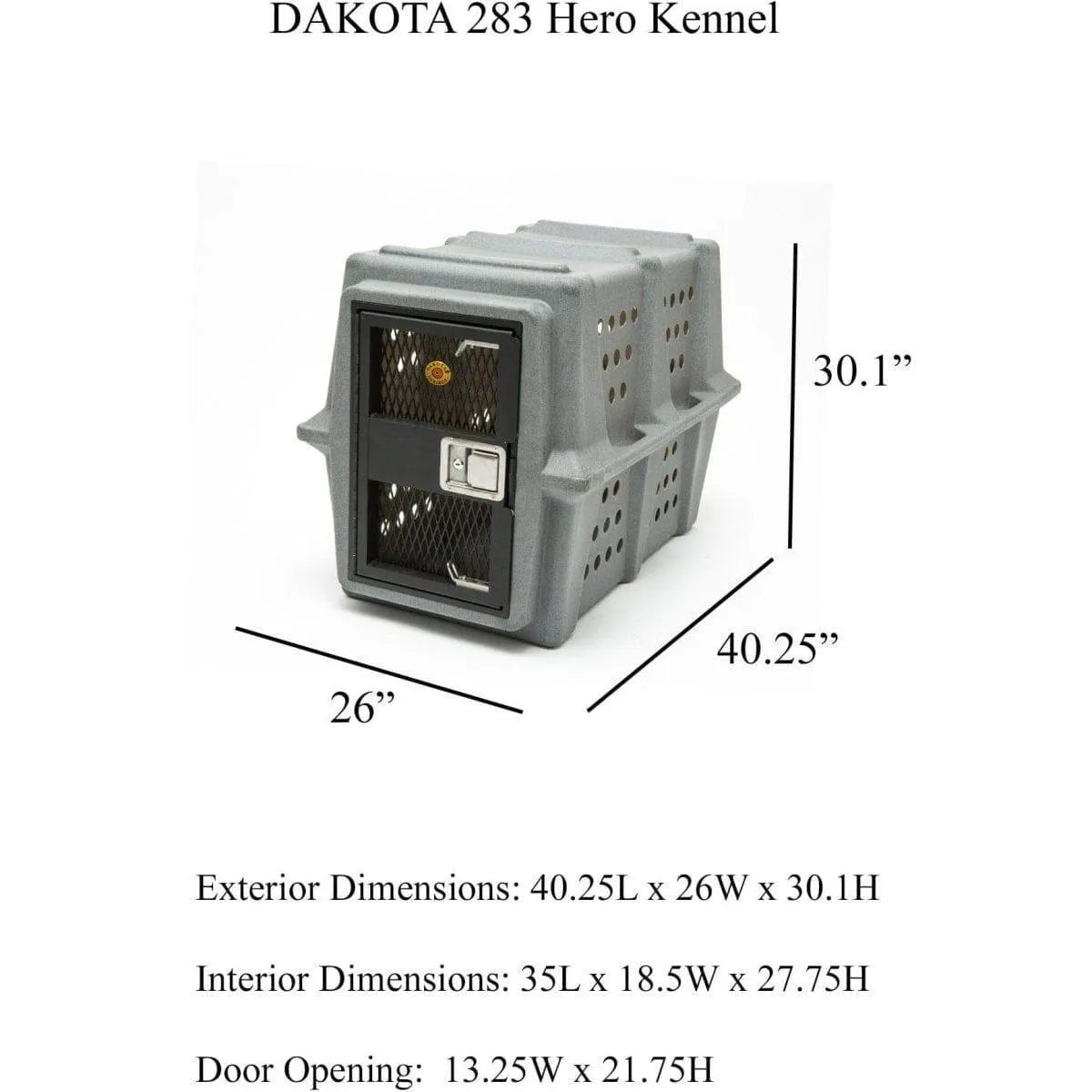 Dakota 283 Hero Kennel - Coyote Granite / No Antimicrobial Protection | OmniaPaws