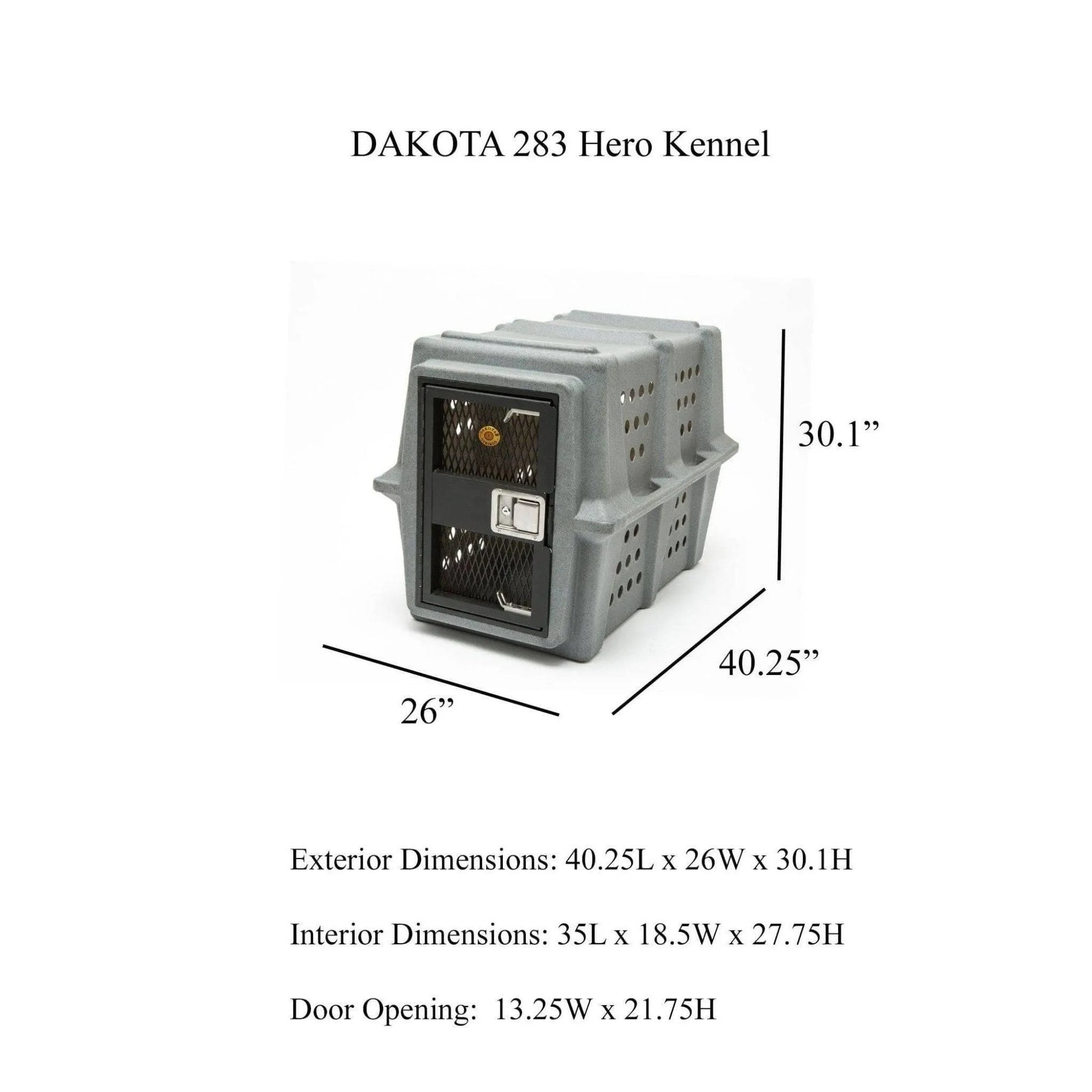 Dakota 283 Hero Kennel - Coyote Granite / No Antimicrobial Protection | OmniaPaws