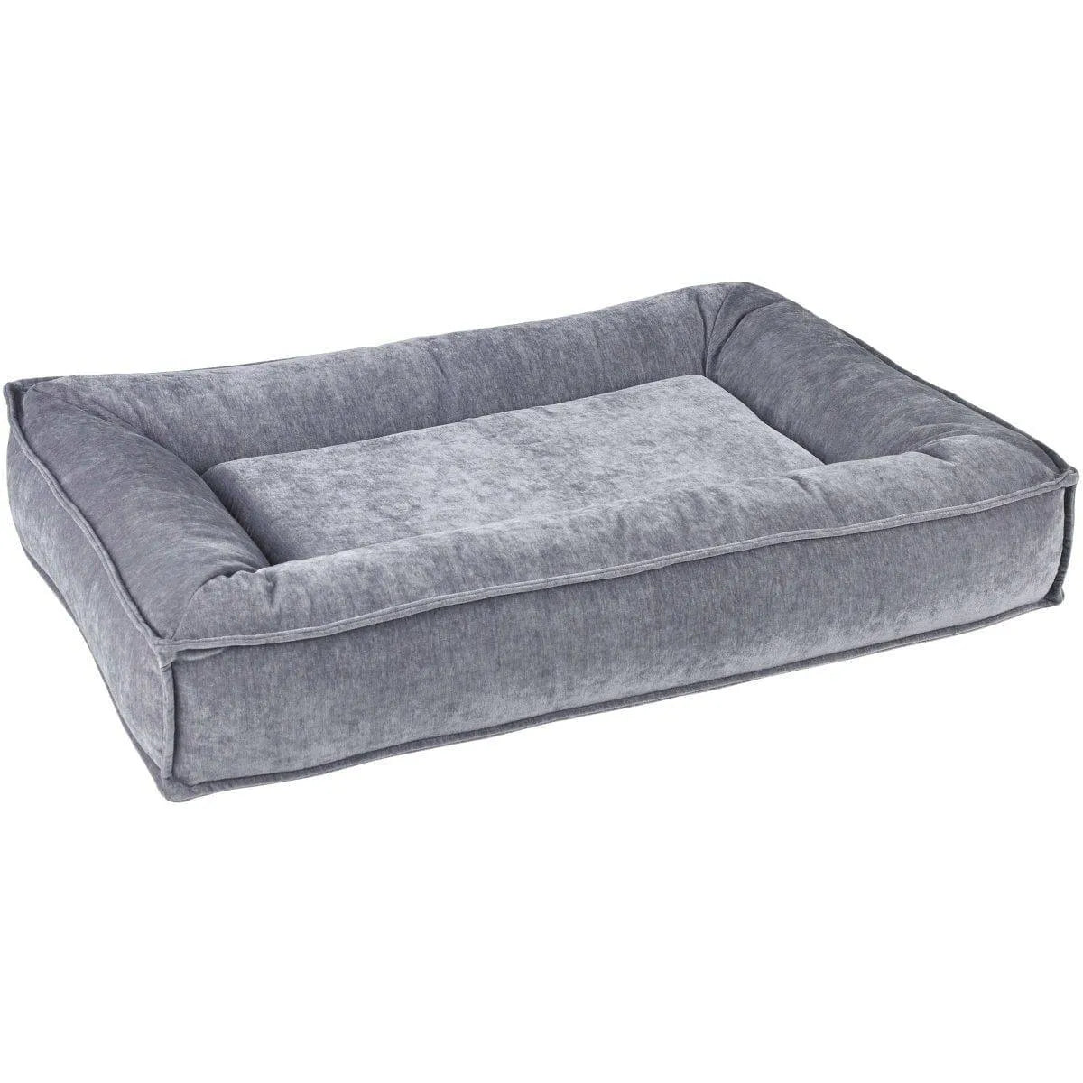 Bowsers Divine Futon Dog Bed - Pumice / Washed Microvelvet / Large | OmniaPaws
