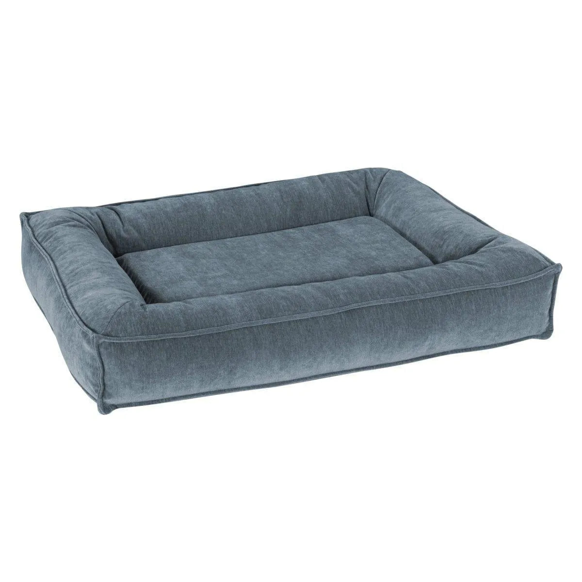 Bowsers Divine Futon Dog Bed - Mineral / Washed Microvelvet / Large | OmniaPaws