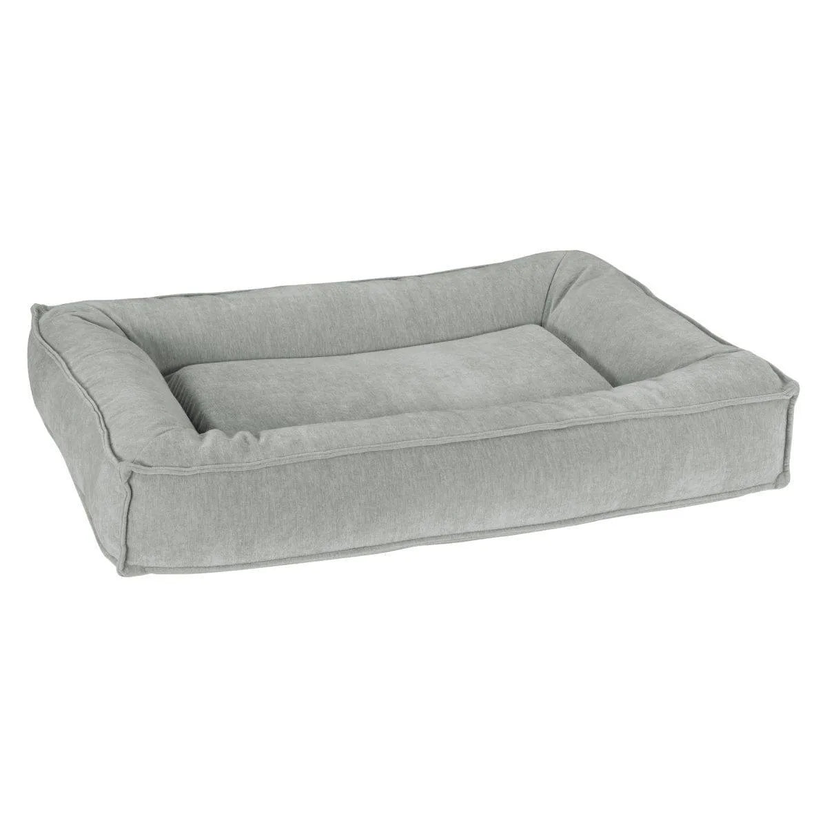 Bowsers Divine Futon Dog Bed - Oyster / Washed Microvelvet / Large | OmniaPaws