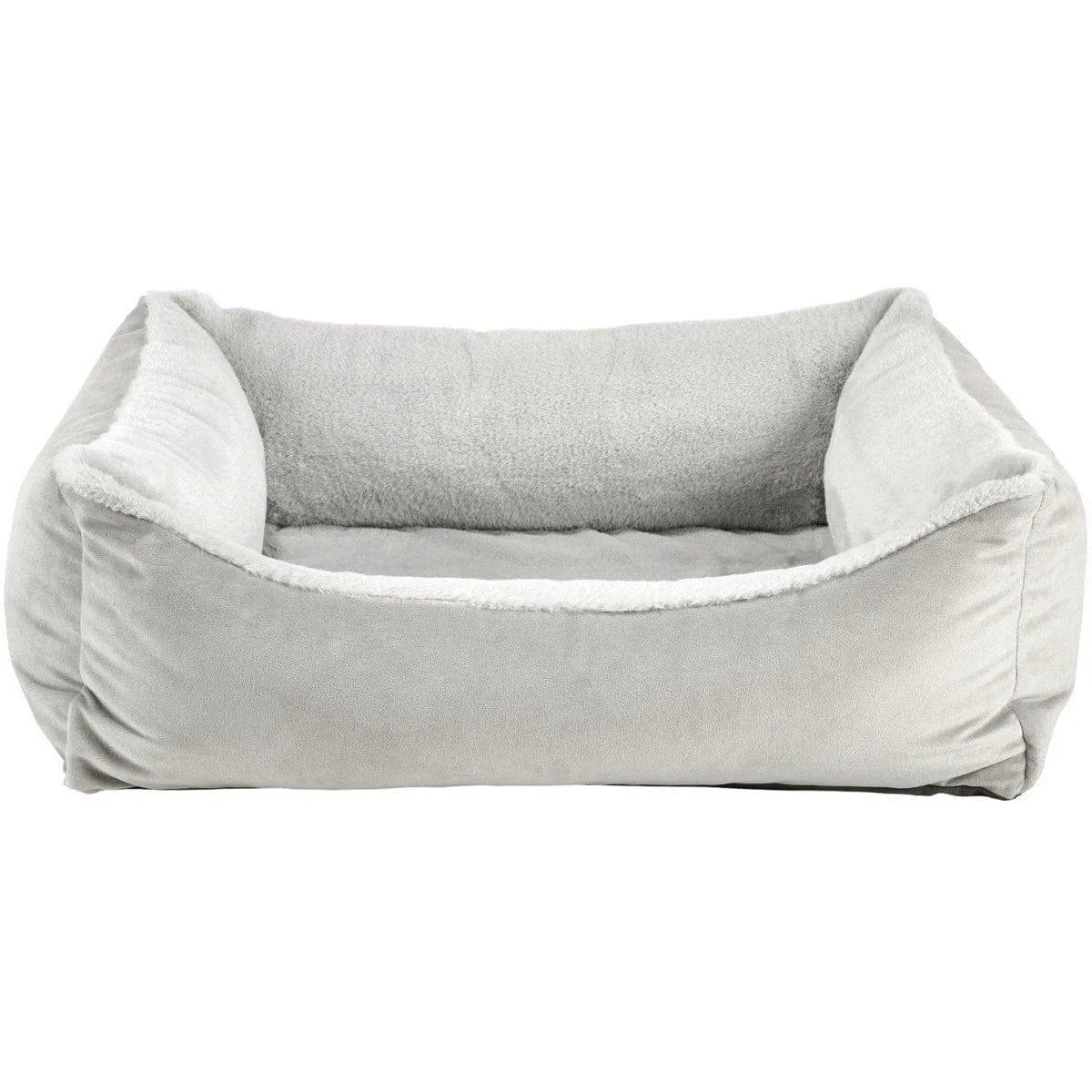 Bowsers Oslo Ortho Dog Bed - Cloud / Faux Fur / Small | OmniaPaws