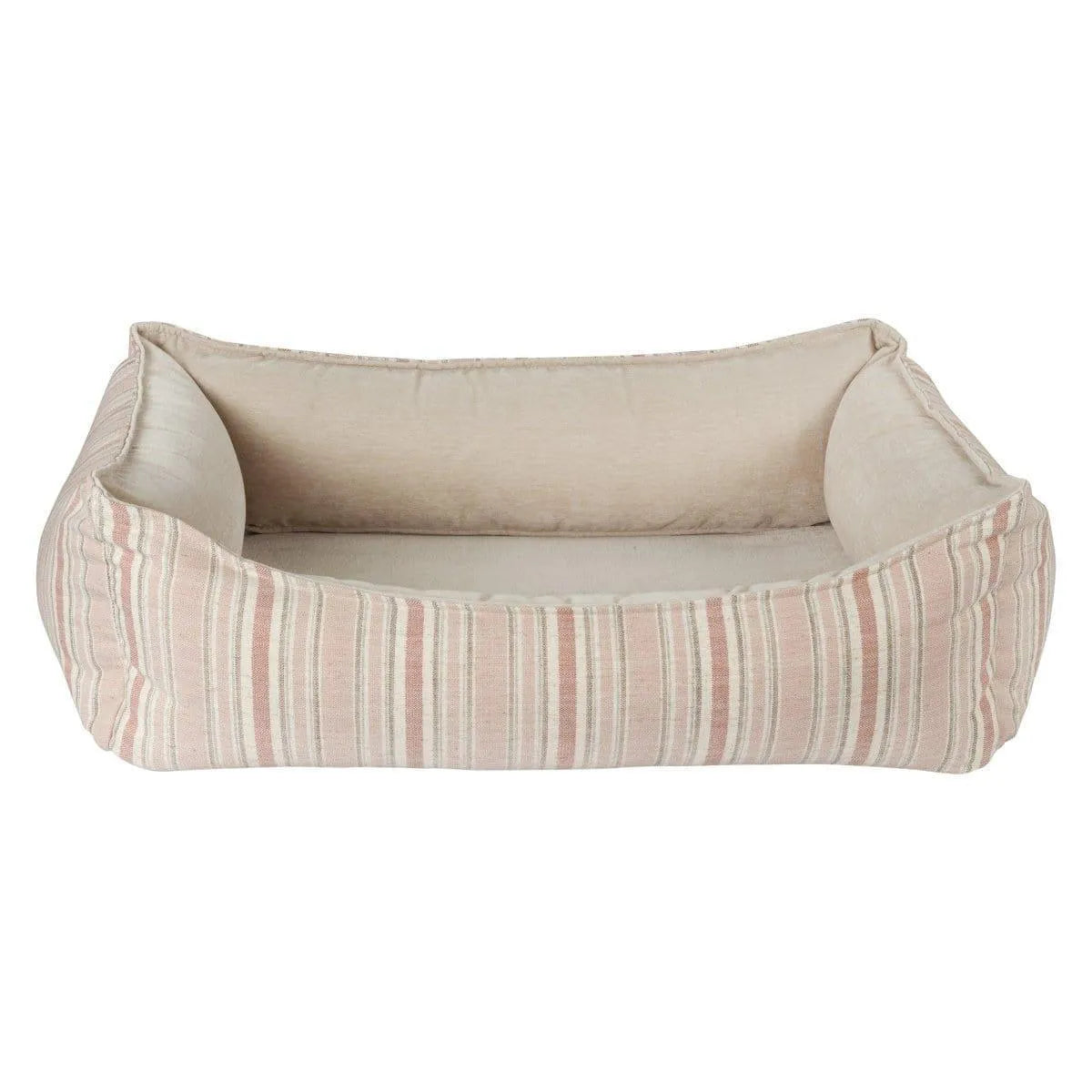 Bowsers Oslo Ortho Dog Bed - Sanibel Stripe / Performance Linen / Small | OmniaPaws