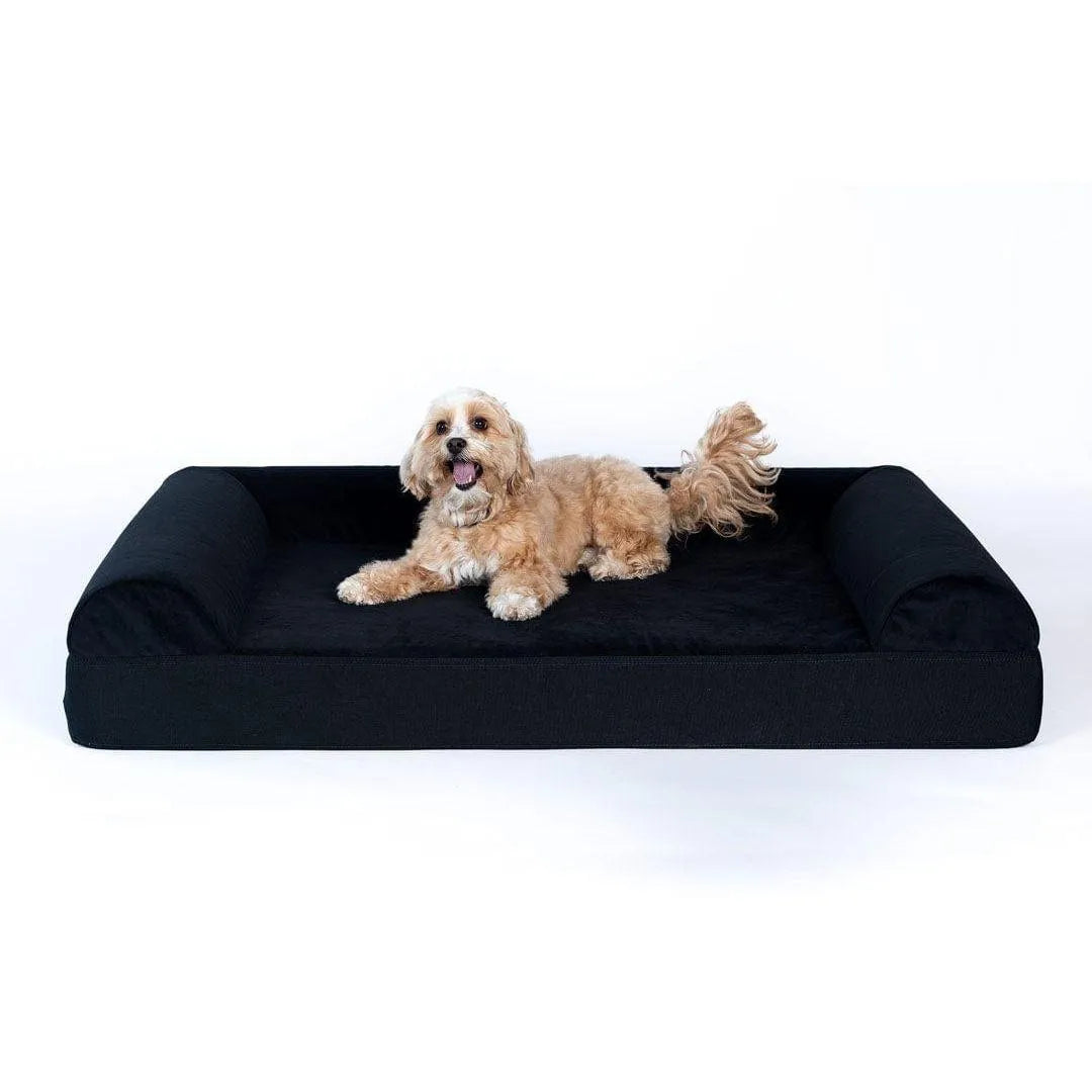 Ultra Vel Orthopedic Dog Couch - Small / Coyote | OmniaPaws