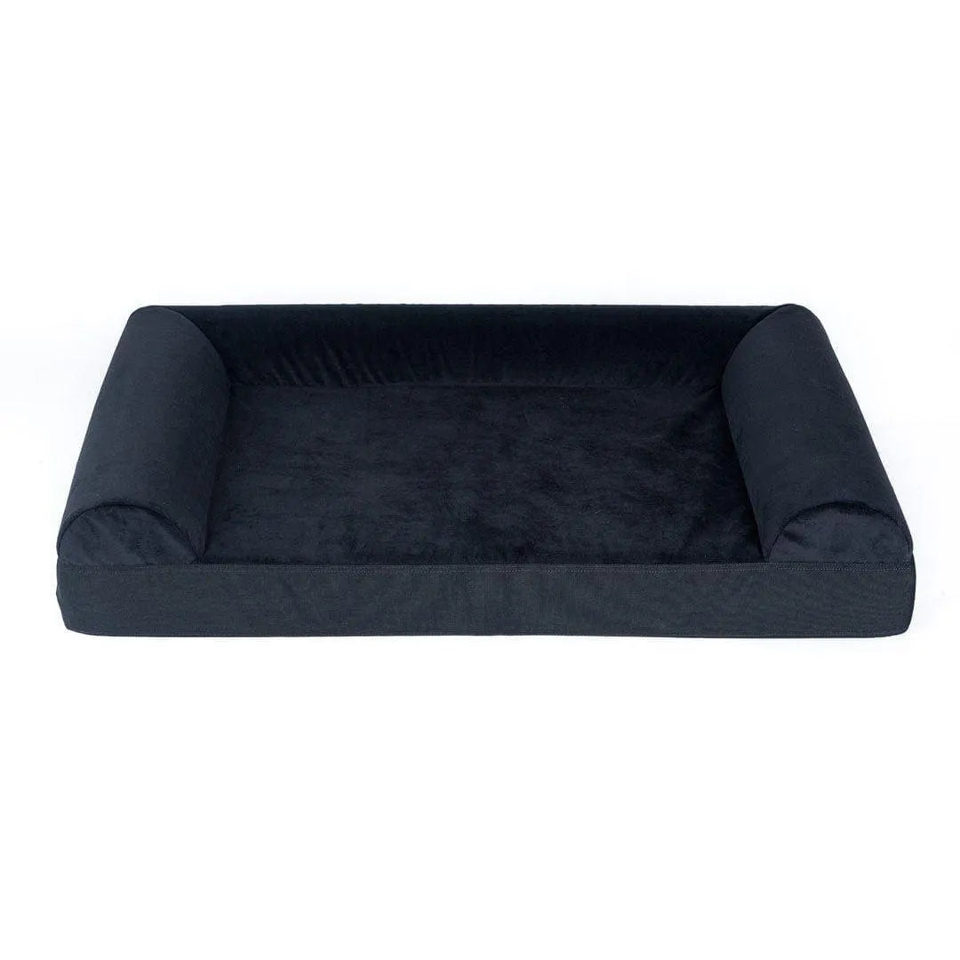 Ultra Vel Orthopedic Dog Couch - Small / Black | OmniaPaws