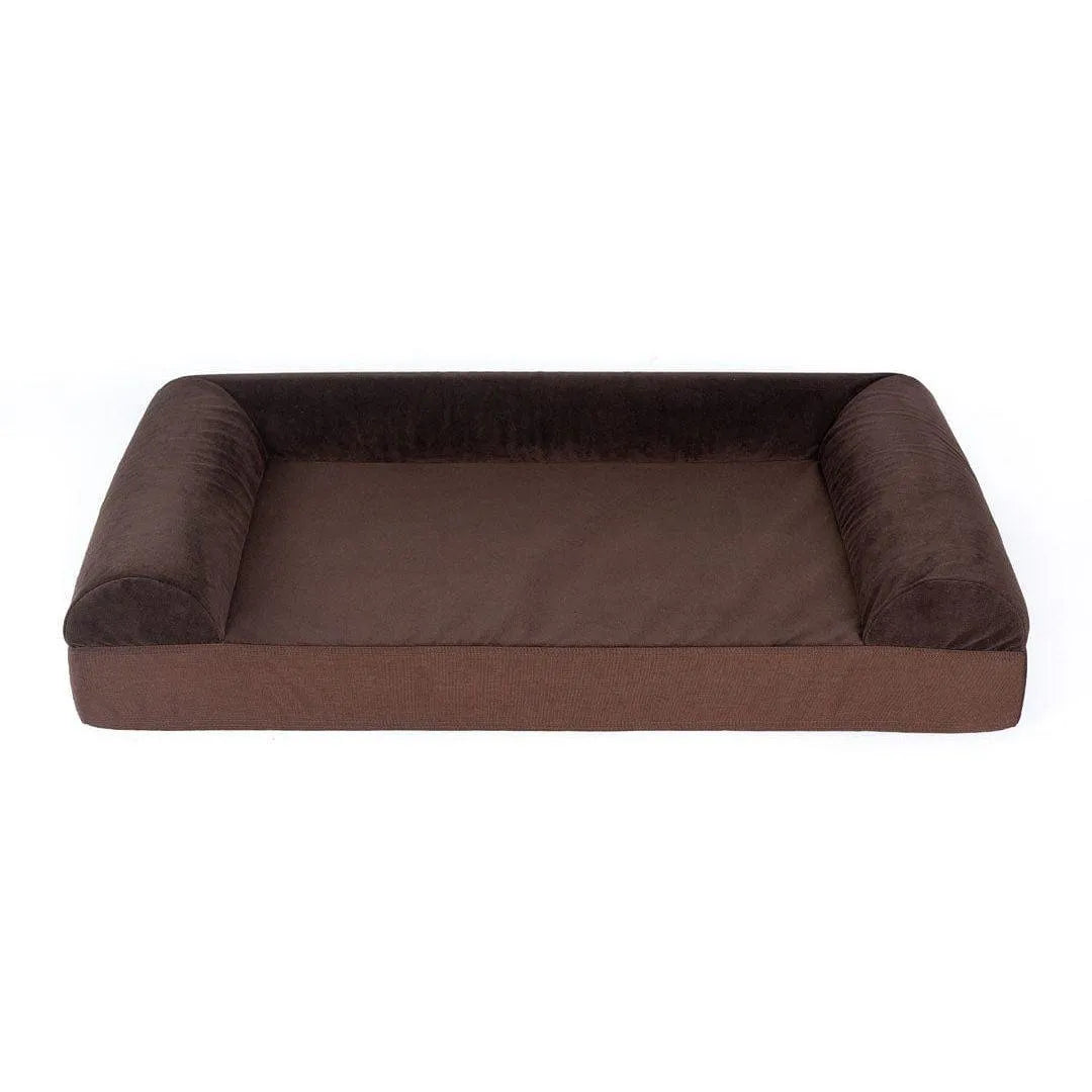 Ultra Vel Orthopedic Dog Couch - Small / Chocolate | OmniaPaws