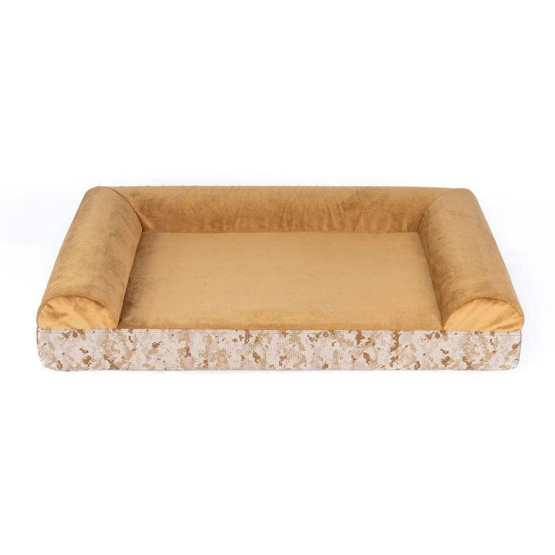 Ultra Vel Orthopedic Dog Couch - Small / Desert Camo | OmniaPaws