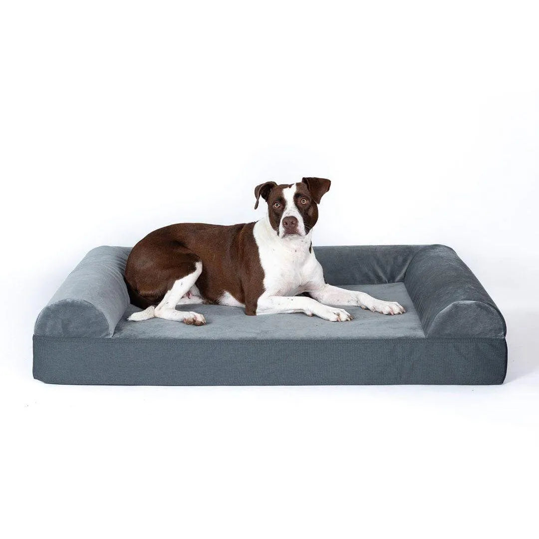 Ultra Vel Orthopedic Dog Couch - Small / Coyote | OmniaPaws