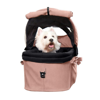 Ibiyaya New CLEO Travel System Pet Stroller - Coral Pink | OmniaPaws