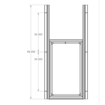 Kennel Clad Premium Insulated Guillotine Kennel Door