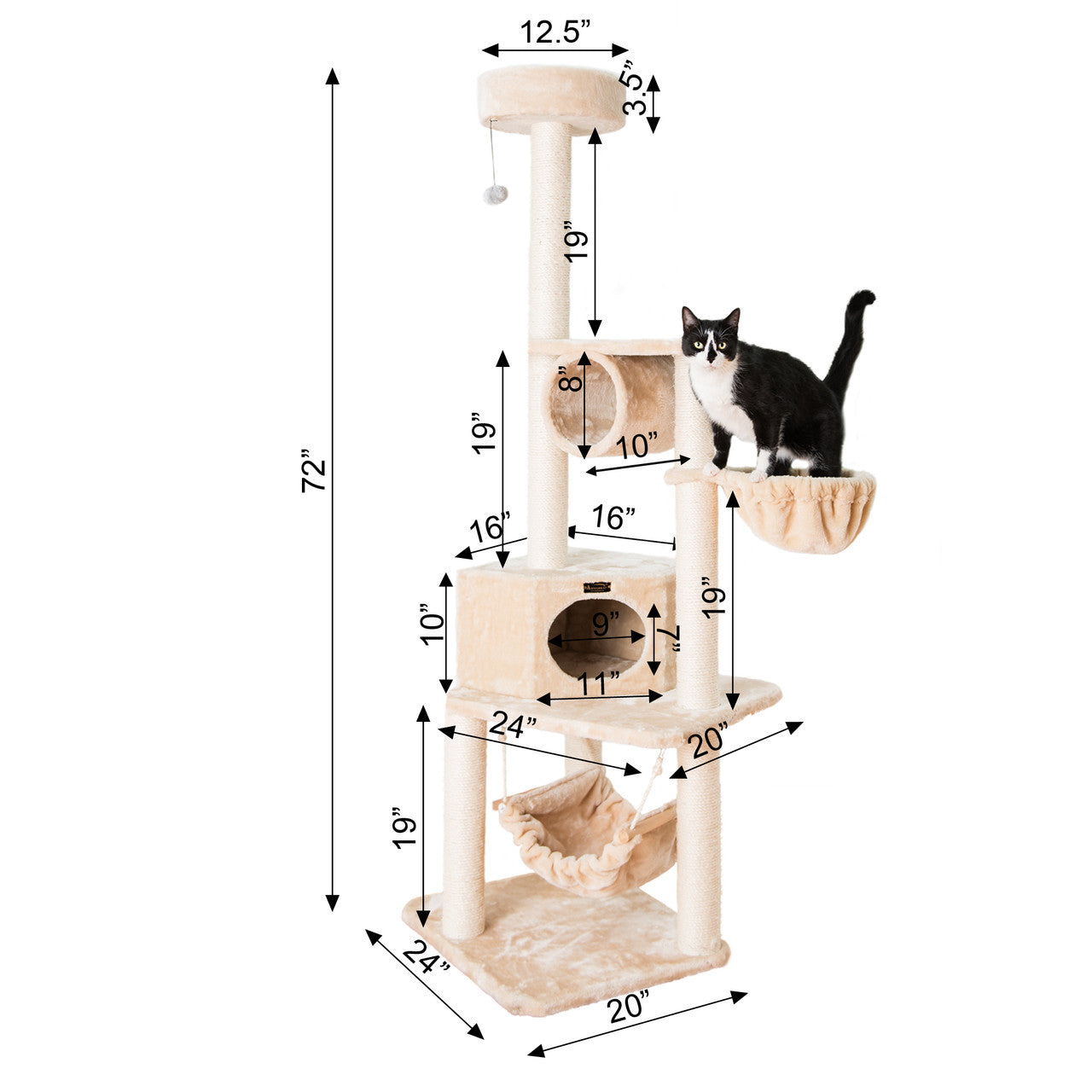 Armarkat Classic Cat Tree A7204 - OmniaPaws