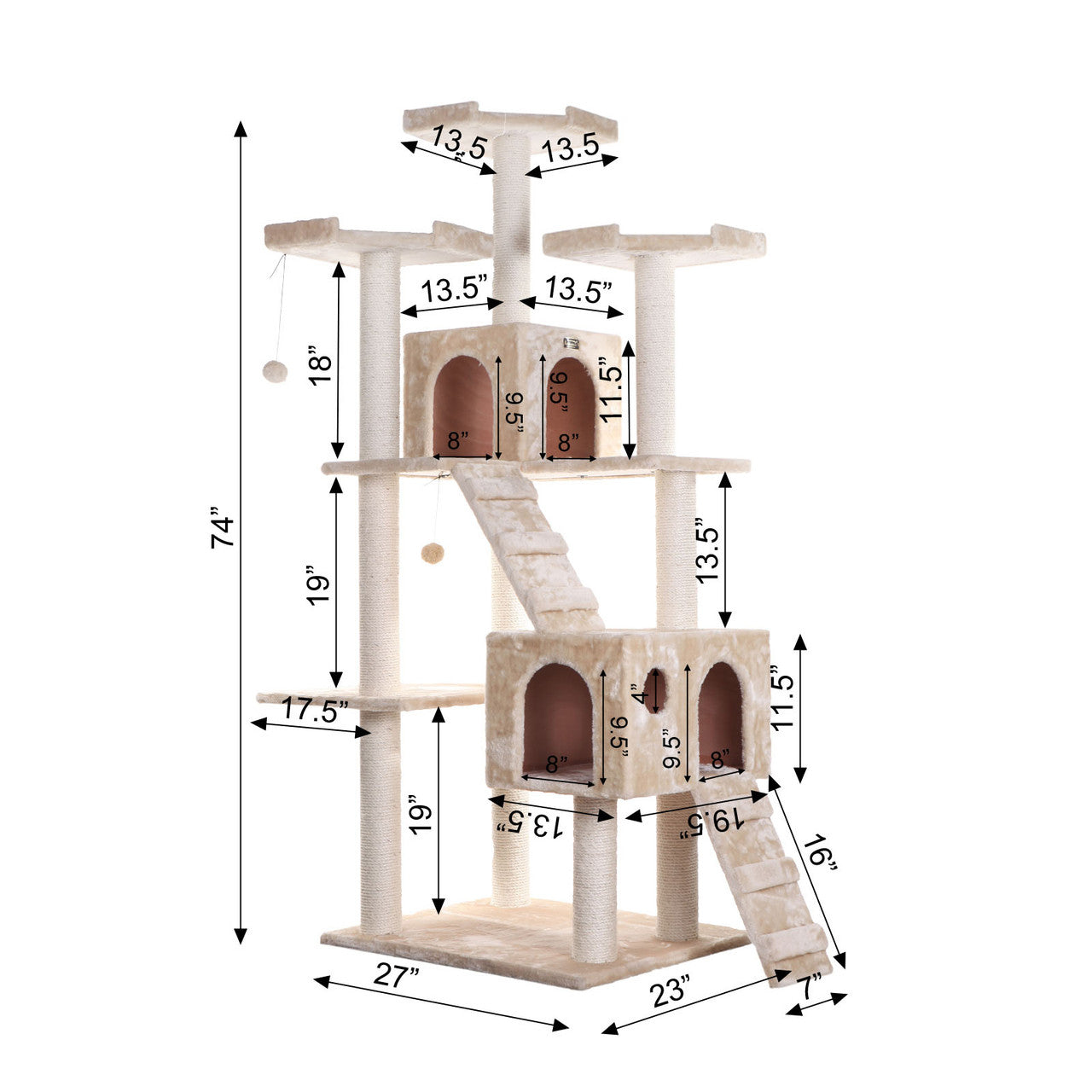 Armarkat Classic Cat Tree A7401 - OmniaPaws