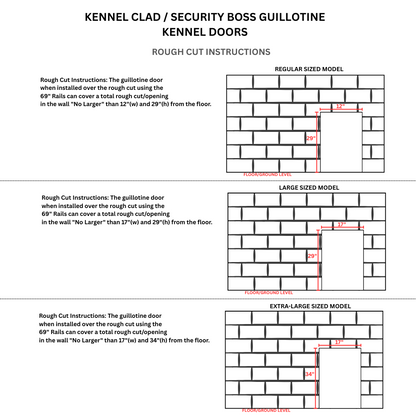 Kennel Clad Premium Insulated Guillotine Kennel Door