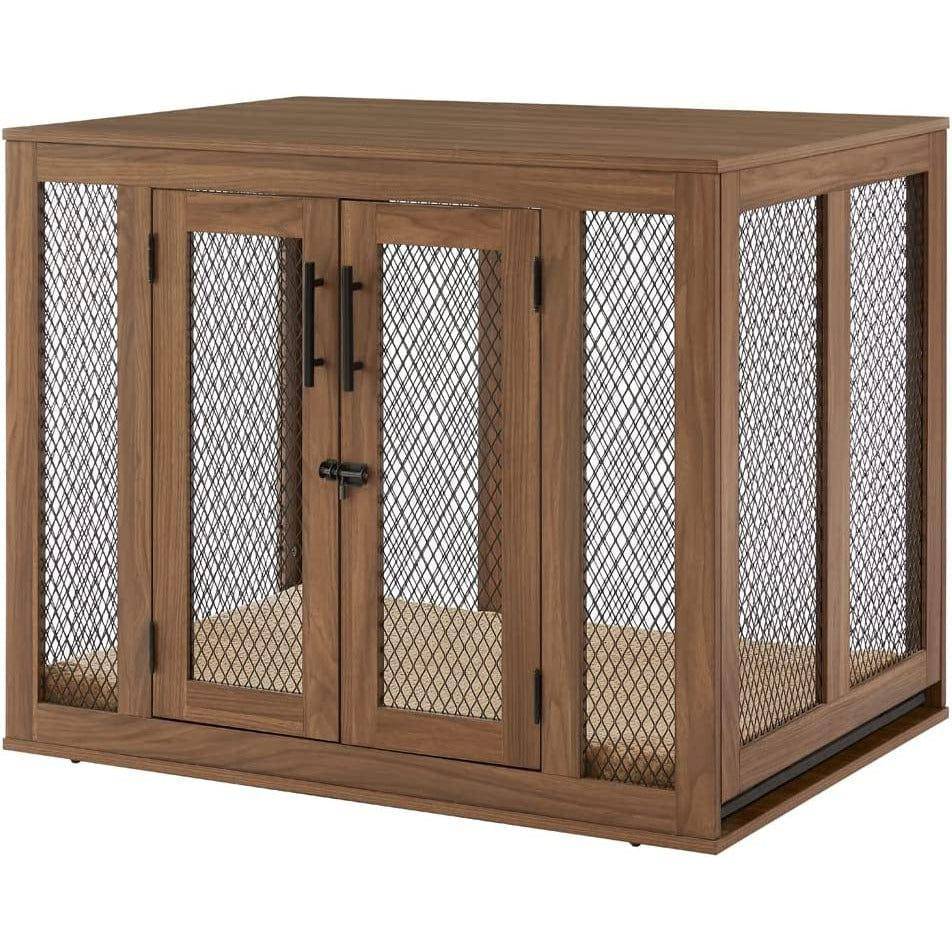 Unipaws Furniture Dog Crate with Cushion and Tray - OmniaPaws