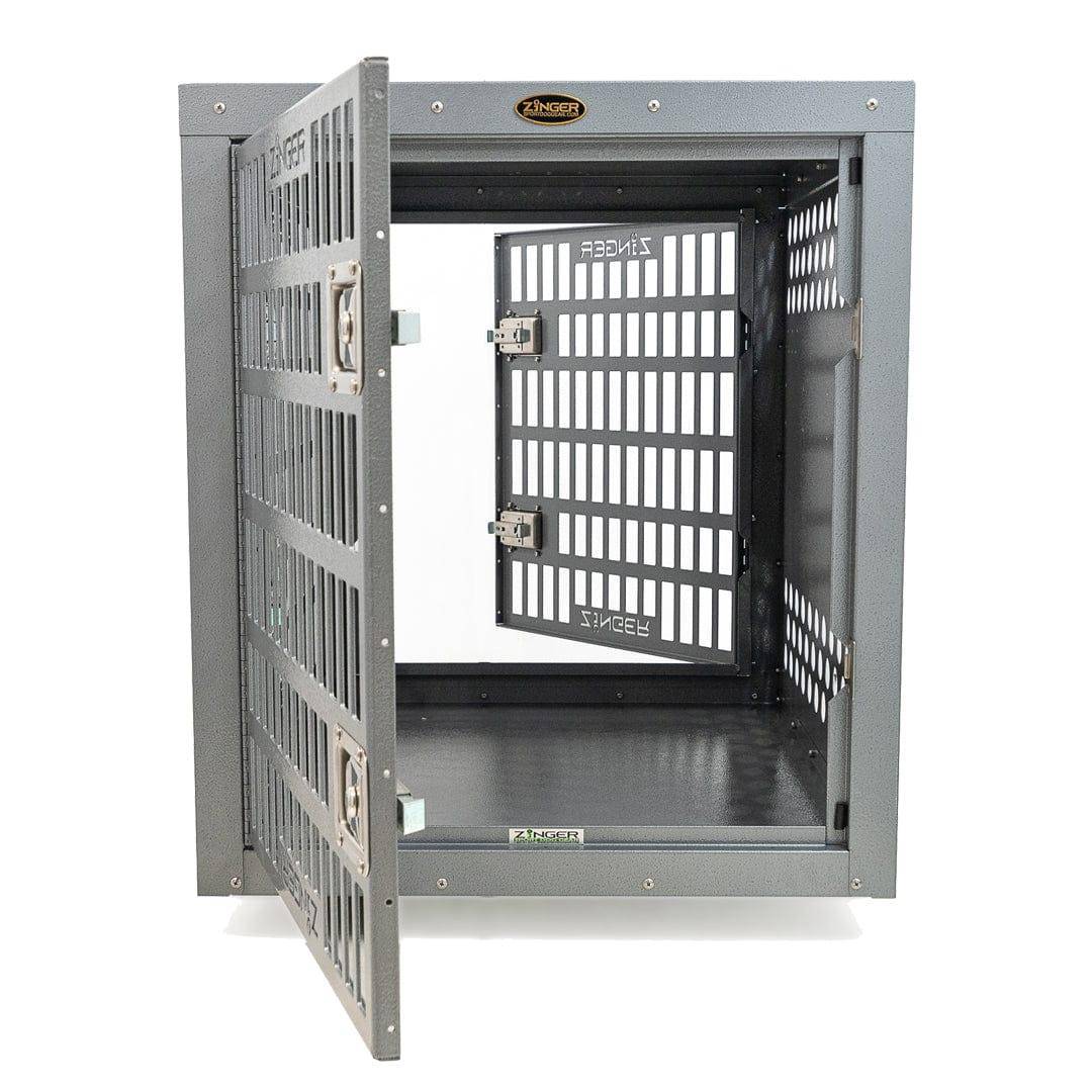 Zinger Deluxe Front and Back Entry Dog Crate - OmniaPaws