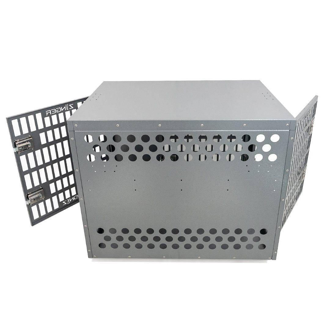 Zinger Deluxe Front and Back Entry Dog Crate - OmniaPaws