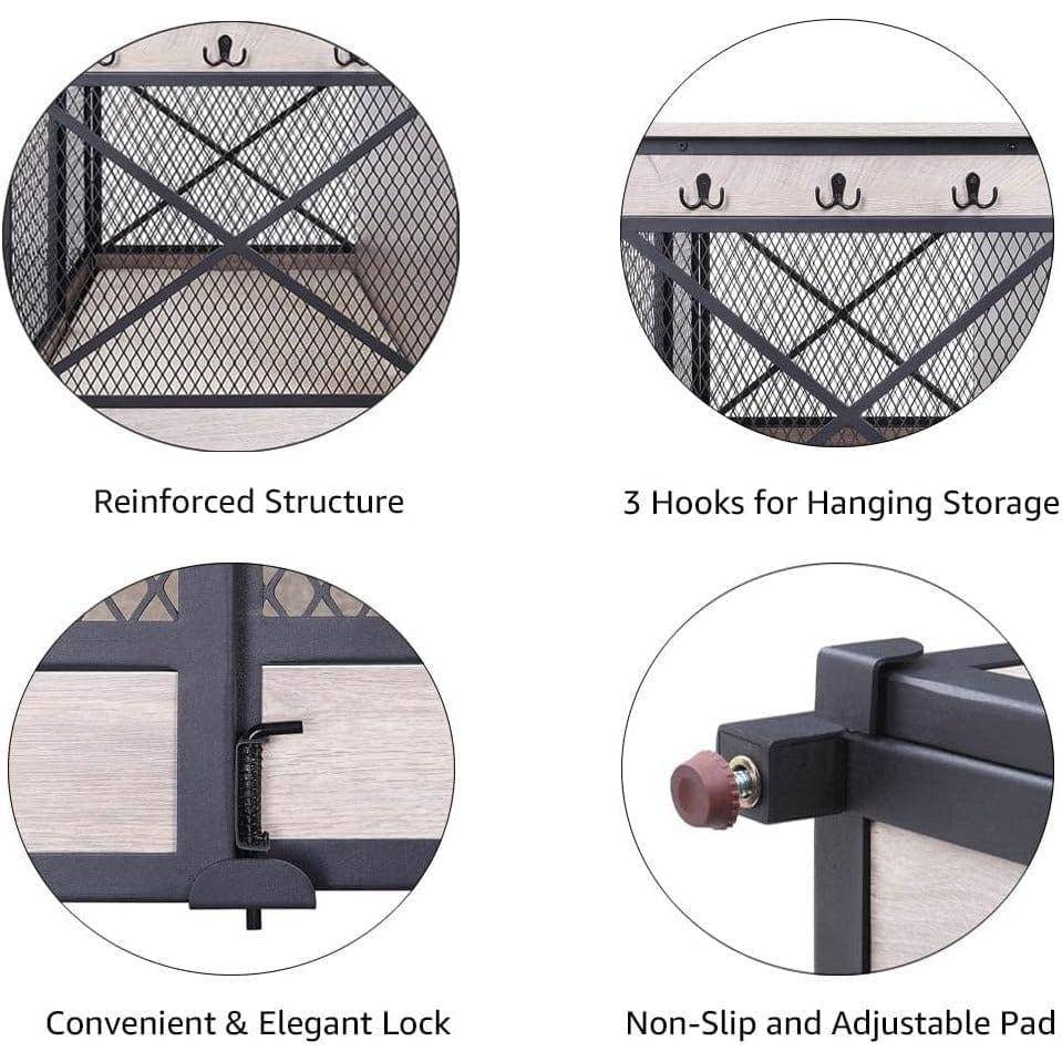 Unipaws Furniture Style Sliding Door Dog Crate - OmniaPaws